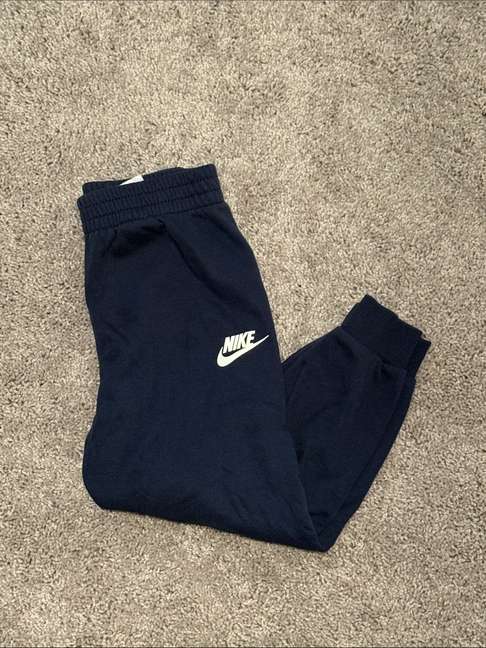 Nike Kids Navy Blue Logo Joggers